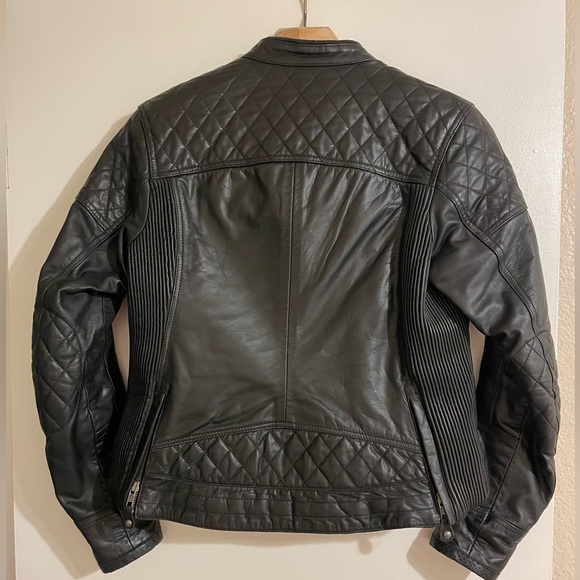 Roland Sands Riot Black Leather Jacket Women Size Large - Picture 6 of 7